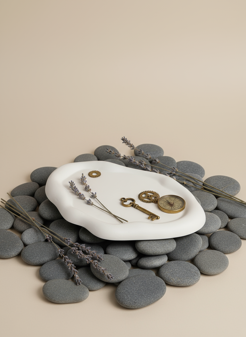 Atelier — Cumulus Bulut Tabak – Taş Dokulu Dekoratif Servis ve Düzenleme Objesi