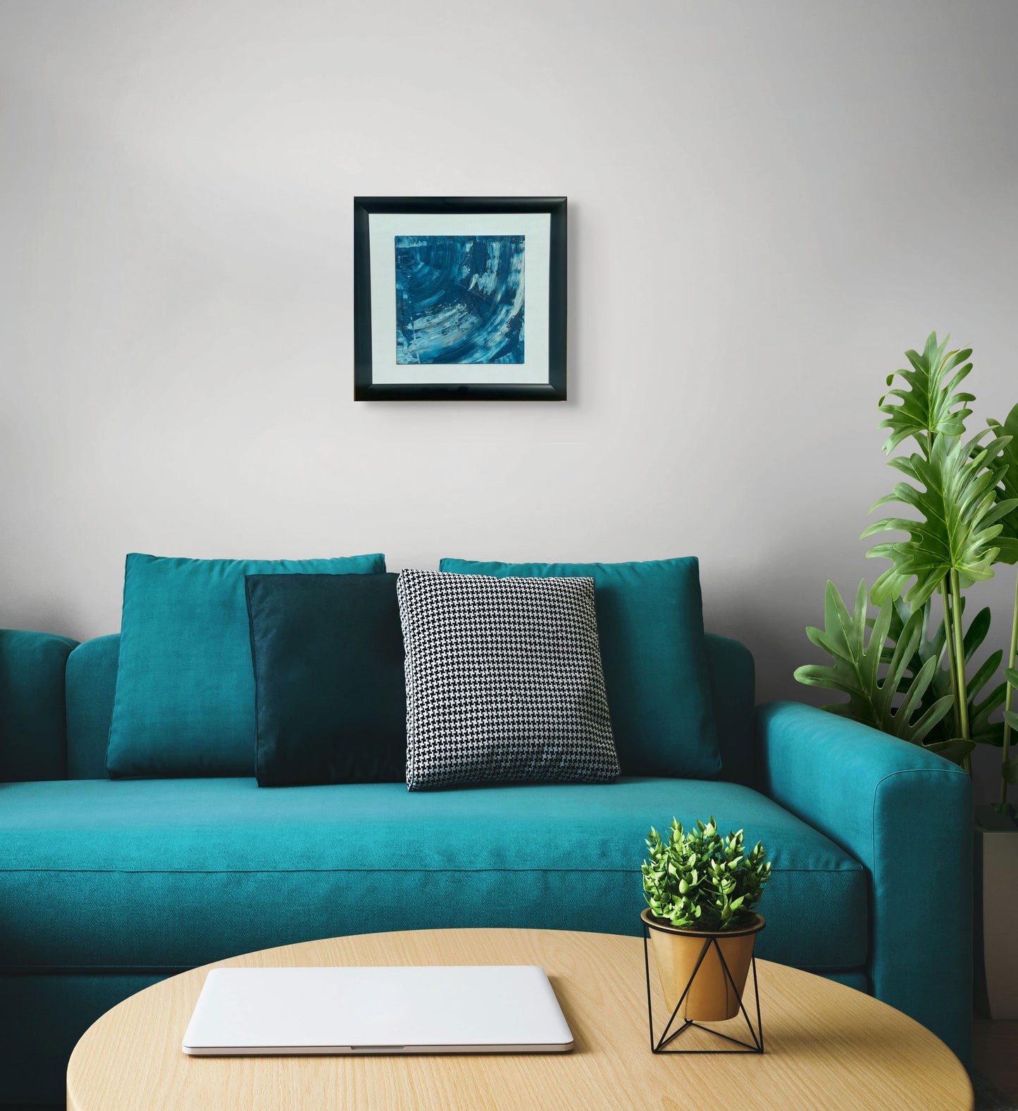 Ege Ruhu 7 – Hazır Çerçeveli 25 x 25 cm Akrilik El Yapımı Tablo