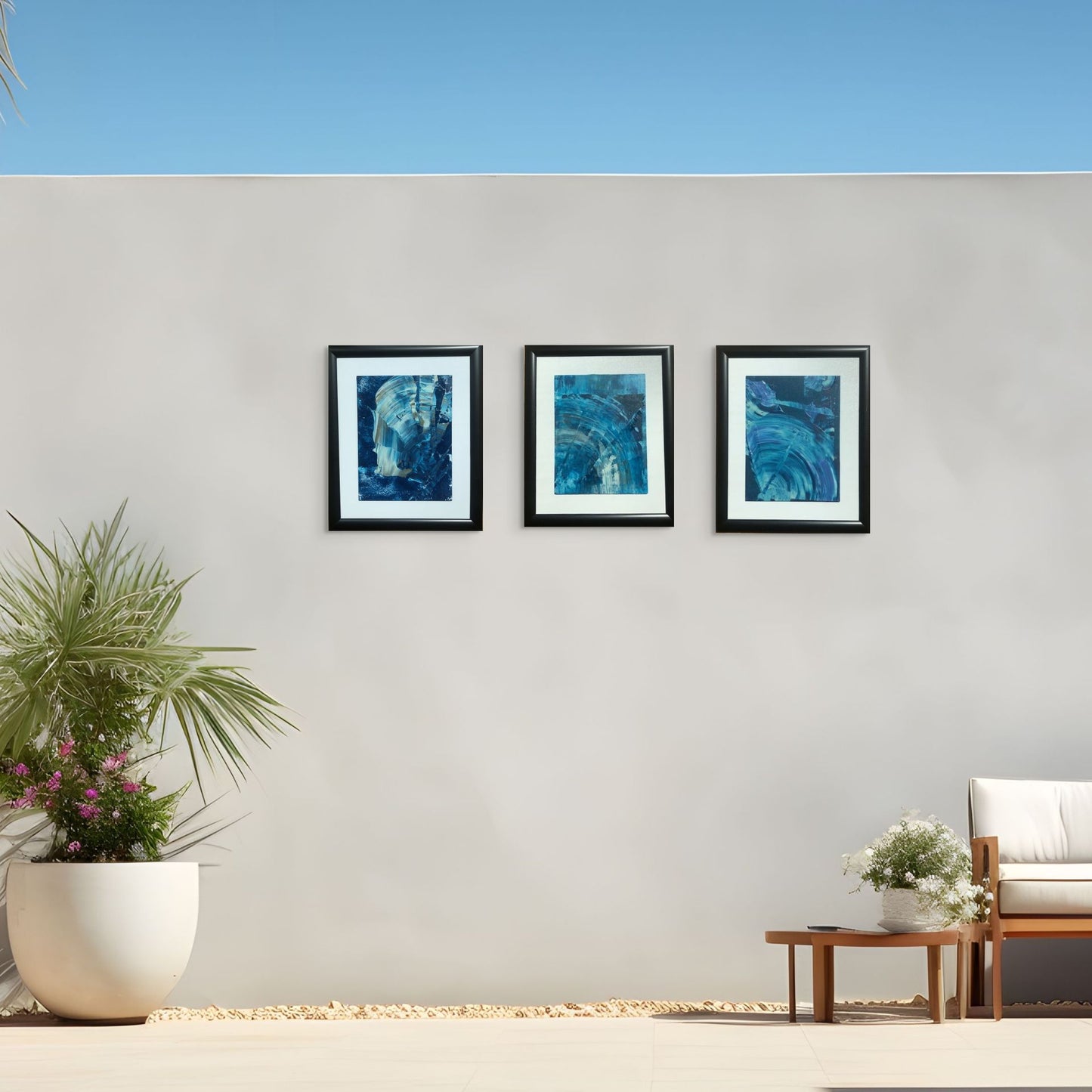 Ege Ruhu 4- Hazır Çerçeveli 25 x 30 cm Akrilik El Yapımı Tablo