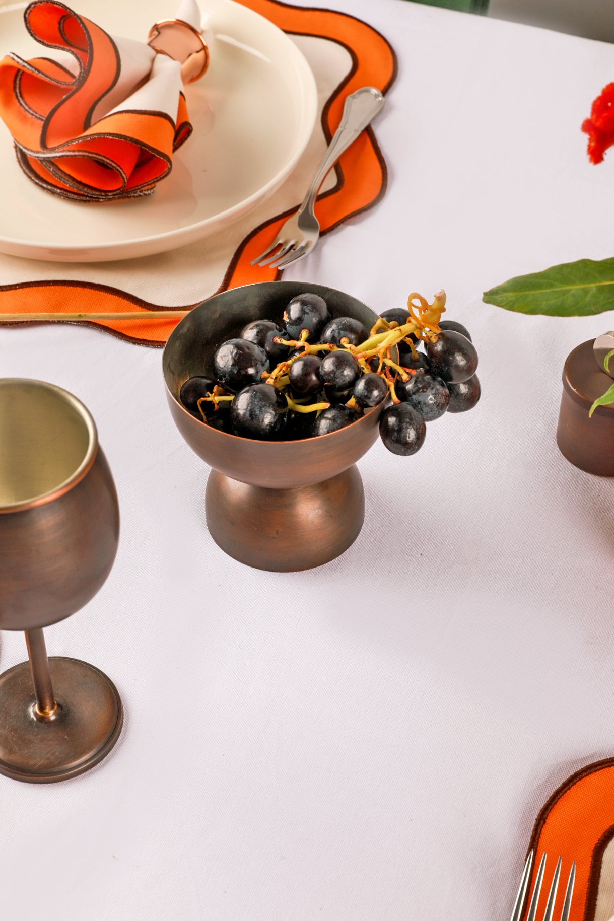 Lüks El Yapımı Okside Çift Taraflı Obje-Dondurmalık- Bowl