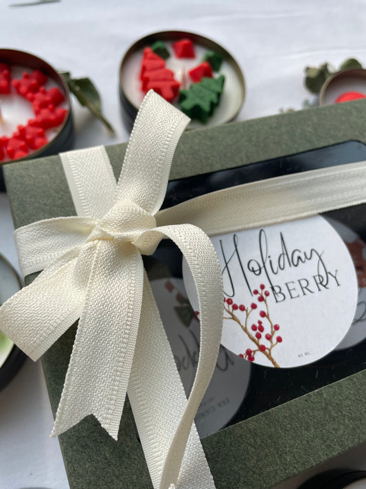 Özelleştirilebilir Metal Kapaklı Kutulu Mumlar