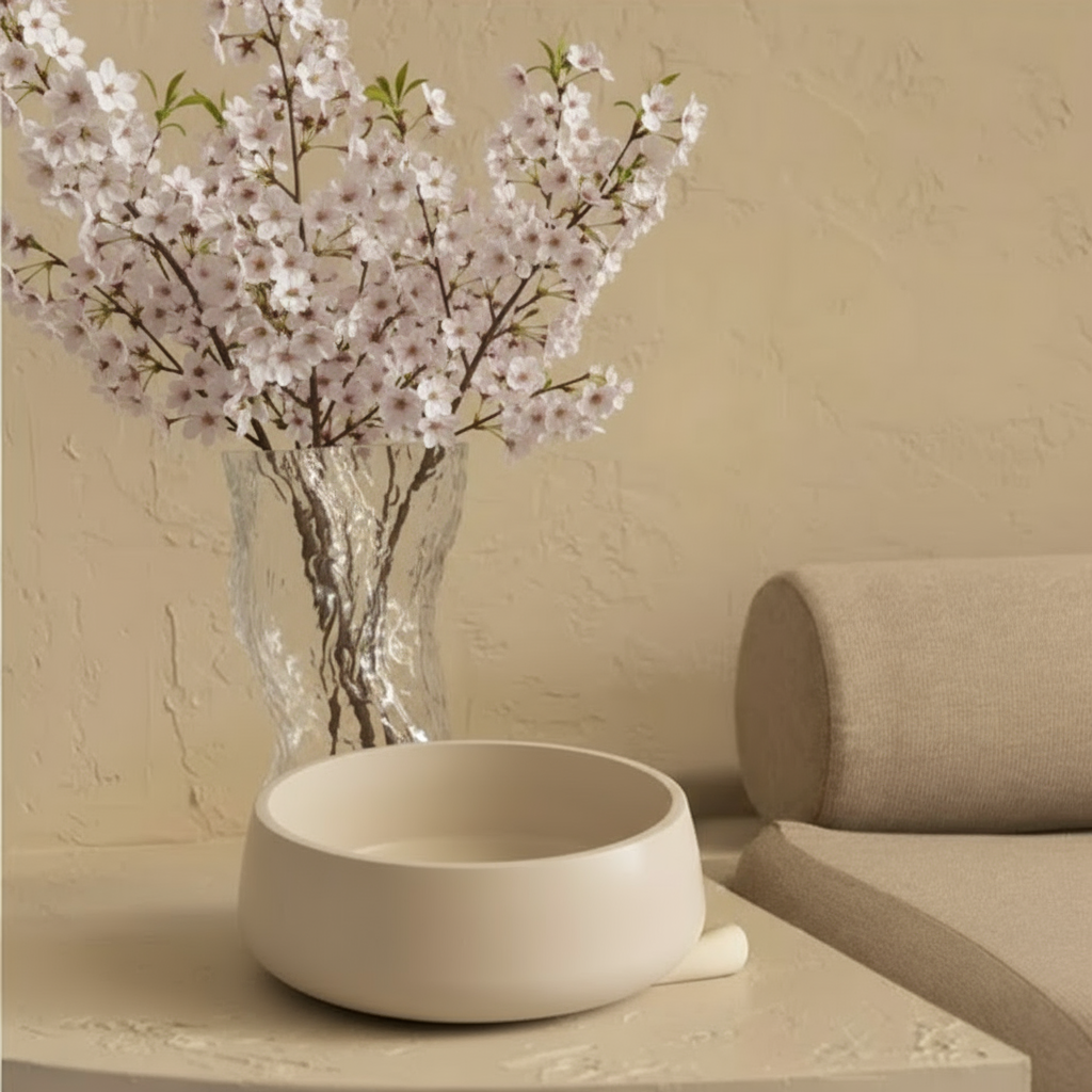 Atelier — Doğa Kase – Pürüzsüz Dokulu Dekoratif Servis ve Düzenleme Objesi