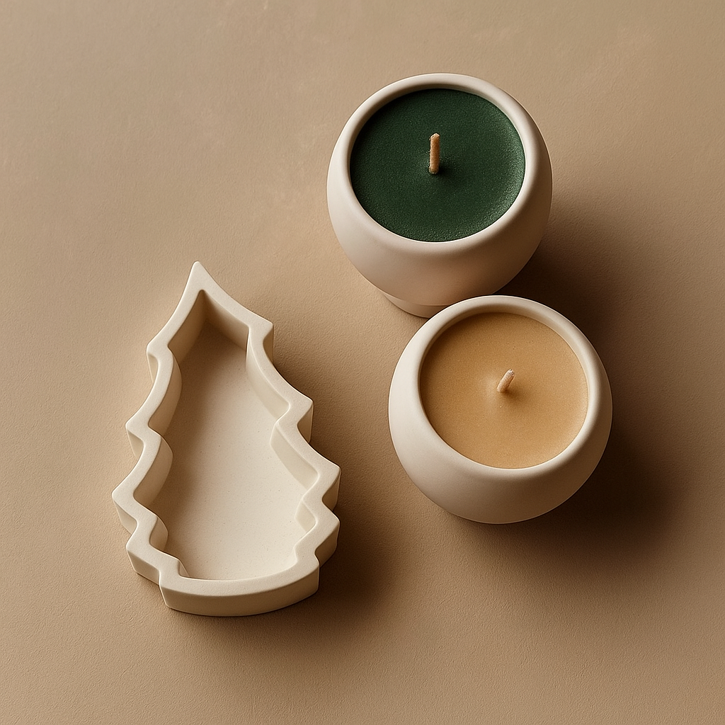 Atelier — Yılbaşı Ağacı Figürlü Taş Tozu Obje