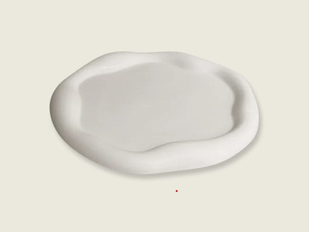 Atelier —2'li Cumulus Bulut Tabak Seti – Taş Dokulu Dekoratif Servis ve Düzenleme Objeleri