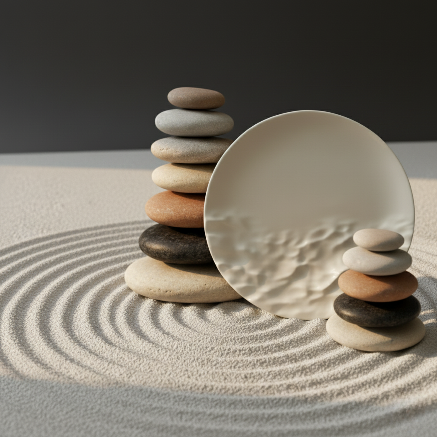 Atelier — Tek Tarafı 3 D Kabartma Dalgalı El Yapımı Minimalist Dekoratif Obje