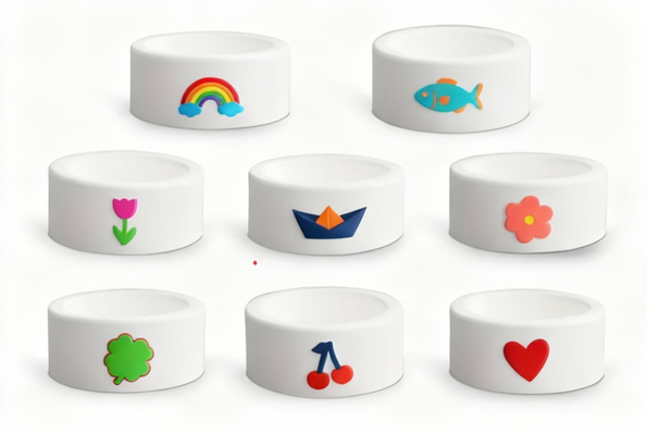 Atelier — 4’lü El Boyaması Tealight Seti | Renkli Motifli El Yapımı Mumluklar